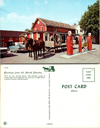 Horse and buggy - and, village